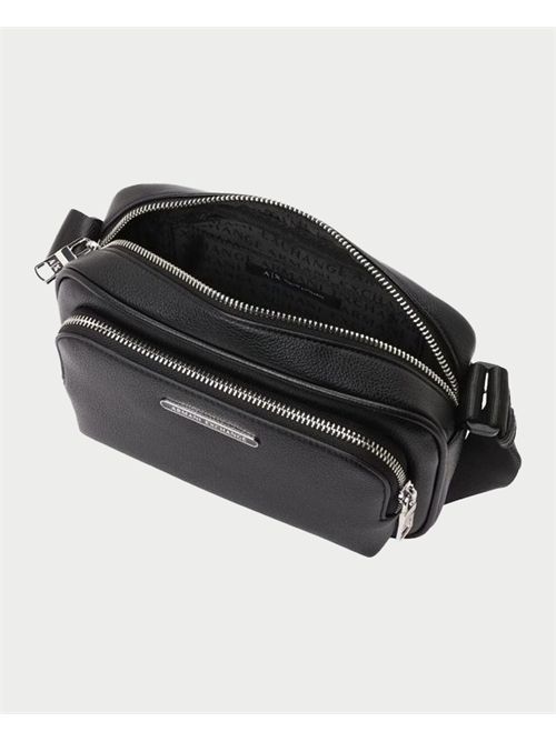 AX black eco-leather shoulder bag ARMANI EXCHANGE | XM000847-AF12134UC001